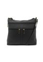 Bolso Manos Libres Macoly 1029 Cuero Negro  de Macoly
