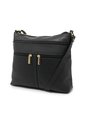 Bolso Manos Libres Macoly 1029 Cuero Negro  de Macoly