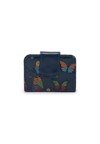 Billetera Mini Macoly C707 Cuero Azul Tala Macoly