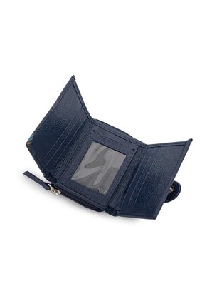 Billetera Mini Macoly C705 Cuero Azul Tala