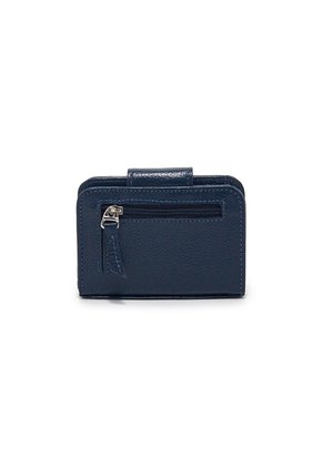 Billetera Mini Macoly C707 Cuero Azul Tala