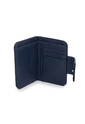 Billetera Mini Macoly C707 Cuero Azul Tala