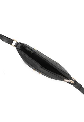 Bolso Manos Libres Macoly 1029 Cuero Negro