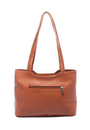 Bolso De Hombro 816 Cuero Miel Liso