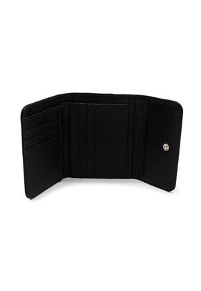 Billetera Mini Macoly A040 Cuero Negro Liso