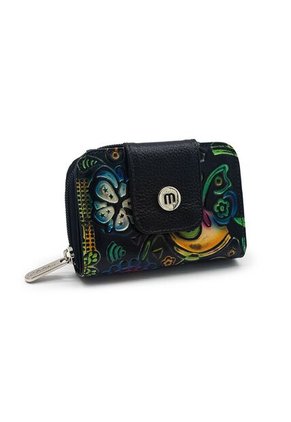 Billetera Mini Macoly 049 Cuero Tala  Negro