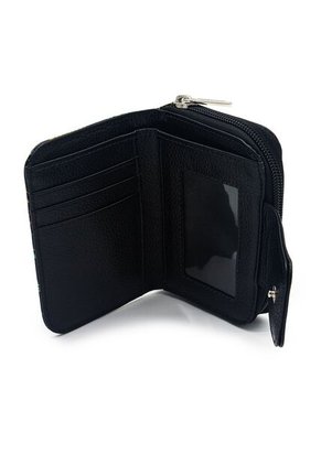 Billetera Mini Macoly 049 Cuero Tala  Negro