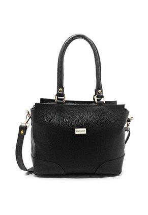 Bolso De Hombro Manos Libres Macoly 874 Cuero Negro
