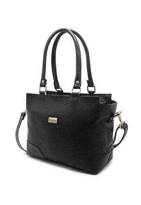 Bolso De Hombro Manos Libres Macoly 874 Cuero Negro