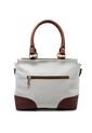 Bolso De Hombro Manos Libres Macoly 874 Mix Blanco X Miel de Macoly