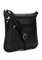 Bolso Manos Libres 751 Cuero Negro de Macoly