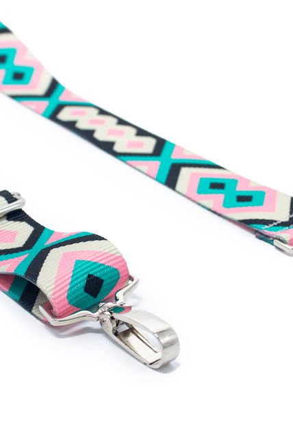 Correa/Strap Macoly  Para Bolso Manos Libres Verde X Fucsia