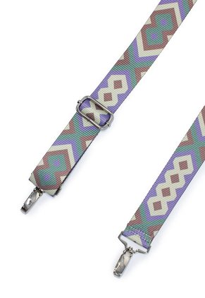 Correa/Strap Macoly  Para Bolso Manos Libres Lila X Verde