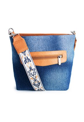 Bolso Manos Libres Macoly VO02 Jean X Reata Blanca