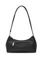 Bolso De Hombro Bagette Pequeño 174 Boticelli Negro de Macoly