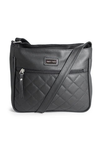 Bolso Manos Libres Mediano 792 Berlin Acolchado Negro Macoly