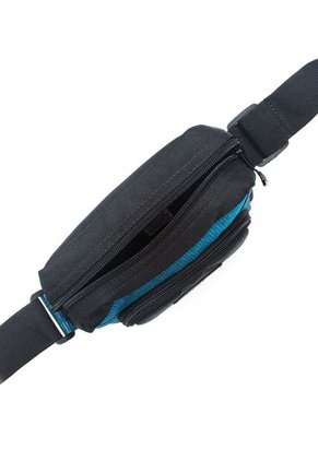 Bolso Manos Libres Macoly 278 Lona Negro Azul Agua Electron