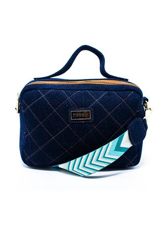 Bolso Manos Libres M401 Jean X Reata Oro Macoly