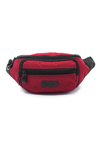 Canguro En Lona 319 Correa Corta Para Uso Riñonera Lona Rojo Macoly