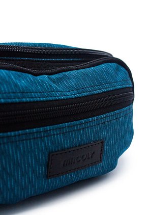 Canguro En Lona 319 Correa Corta Para Uso Riñonera Lona Azul Agua Electron