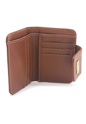 Billetera Mini Macoly A018 Cuero Miel Liso