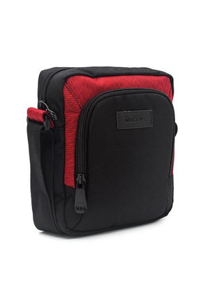 Bolso Manos Libres Macoly 278 Lona Negro X Rojo Electron