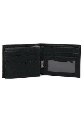 Billetera Hombre 309 Macoly  En Cuero Negro