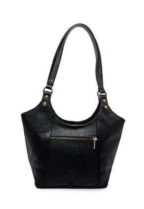 Bolso De Hombro Macoly M380 Cuero Negro Liso