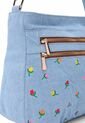 Bolso Manos Libres Macoly M820 Jean Bordado de Macoly