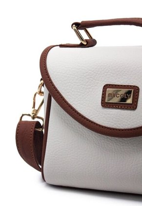 Cartera Manos Libres Macoly 876 Mix Blanco X Miel