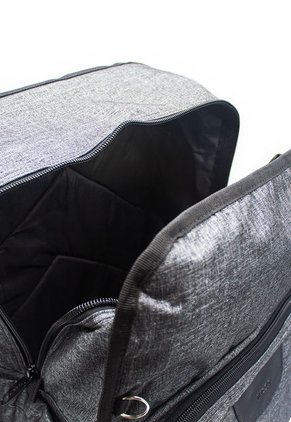 Morral Grande Macoly 294 Lona Gris Textil