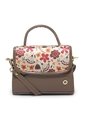 Bolso Manos Libres Macoly 838 Floralia Taupe de Macoly