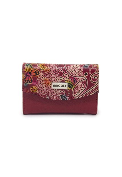 Billetera Mini A035 Cuero Tala Rojo