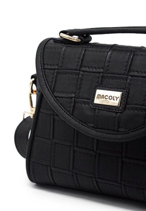 Cartera Manos Libres Macoly 876 Lambani Negro Oro