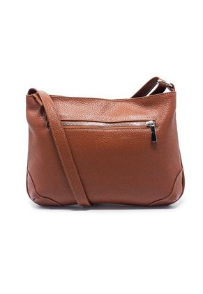 Bolso Manos Libres Macoly 790 Cuero Miel Liso Niquel