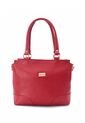 Bolso De Hombro Manos Libres Macoly 874 Cuero Rojo de Macoly