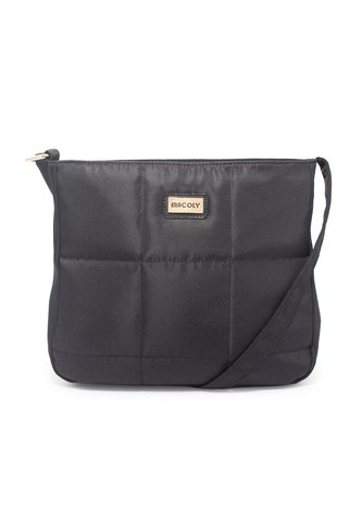 Bolso Manos Libres Mediano 792 Nuba Negro Macoly