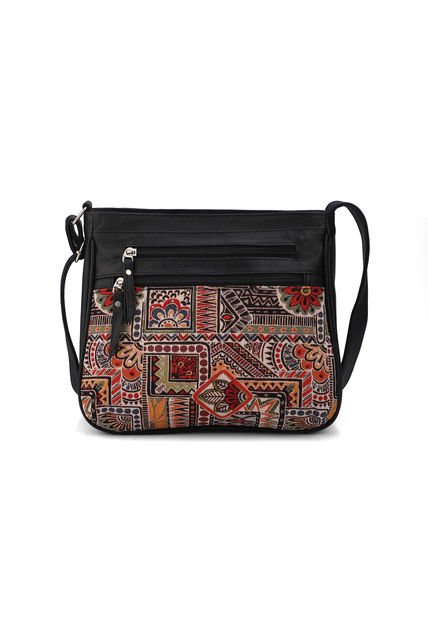 Bolso Manos Libres 820 Cuero Negro X Yacar
