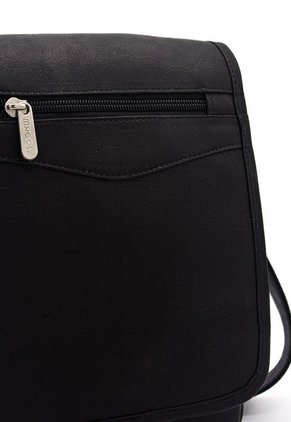 Bolso Manos Libres BO02 Cuero Negro Liso