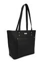 Bolso De Hombro Macoly 529 Cuero Negro Liso de Macoly