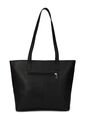 Bolso De Hombro Macoly 529 Cuero Negro Liso de Macoly