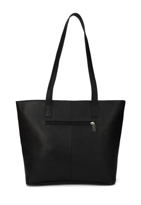 Bolso De Hombro Macoly 529 Cuero Negro Liso