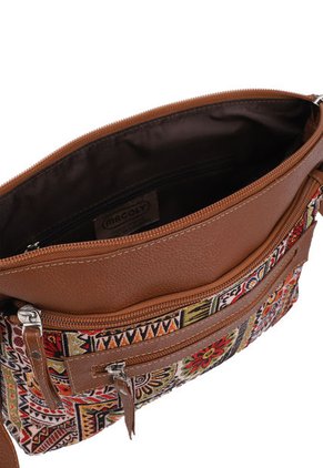 Bolso Manos Libres 817 Cuero Miel X Yacar