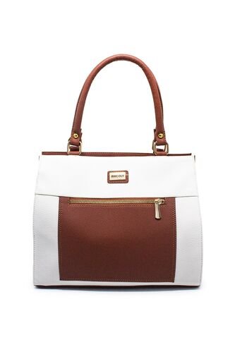 Cartera Manos Libres Macoly 850 Mix Blanco X Miel Oro Macoly