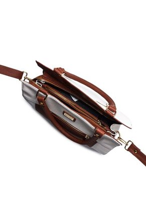 Cartera Manos Libres Macoly 850 Mix Blanco X Miel Oro