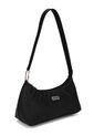 Bolso De Hombro Bagette Pequeño 174 Coco Negro de Macoly