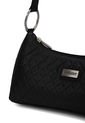 Bolso De Hombro Bagette Pequeño 174 Coco Negro de Macoly