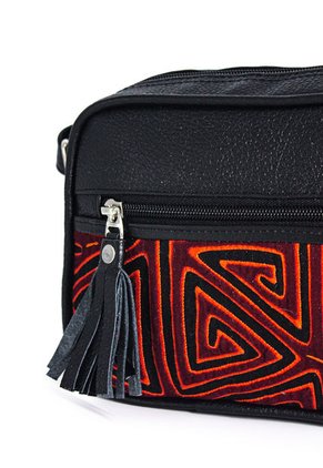 Manos Libres Macoly 788 Cuero Negro X Mola Roja