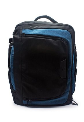 Maleta/Morral 308 Para Viaje Lona Negro X Azul Petroleo