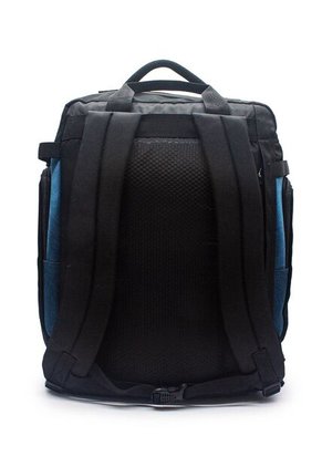 Maleta/Morral 308 Para Viaje Lona Negro X Azul Petroleo